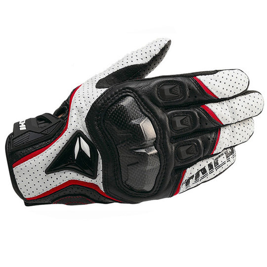 Full leather carbon fiber cycling protective gloves