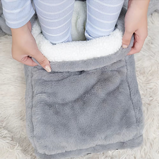 Stay Cozy This Winter with Our USB Electric Foot Warmer – Heated Fleece Suede Cushion for Ultimate Comfort and Relaxation