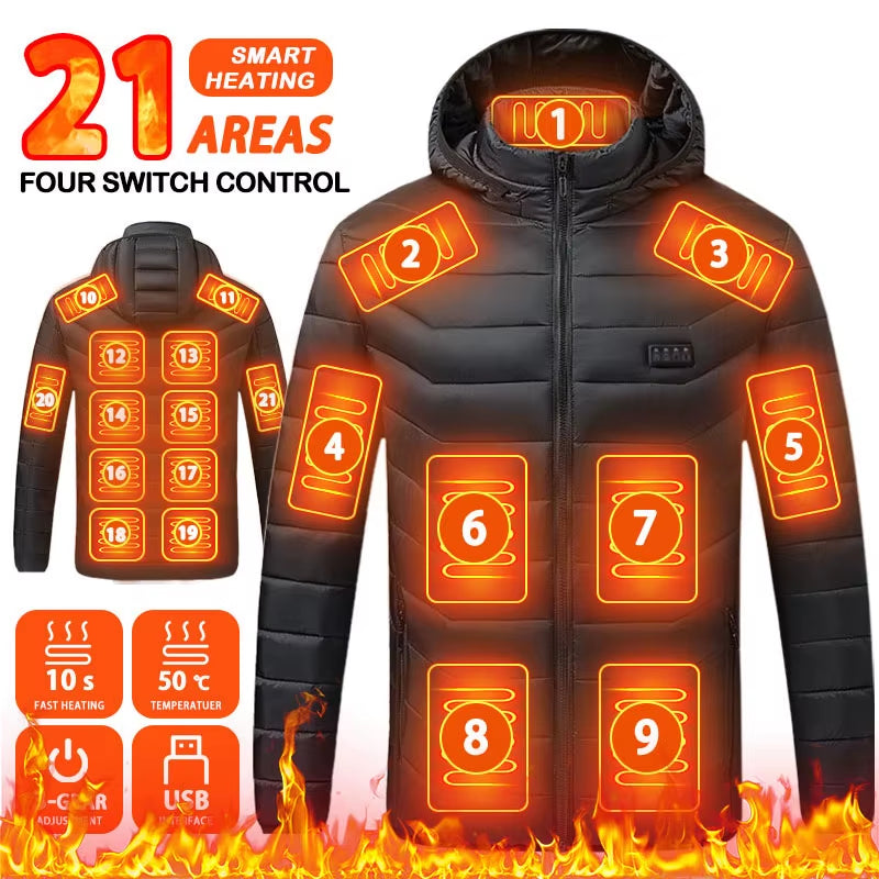 Stay Warm This Winter with Our 9/19 Areas Heated Jacket – Perfect for Hunting, Hiking, and Camping!