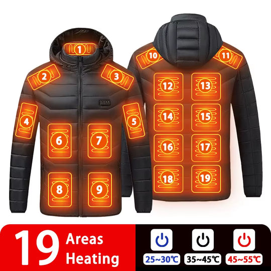 Stay Warm This Winter with Our 9/19 Areas Heated Jacket – Perfect for Hunting, Hiking, and Camping!