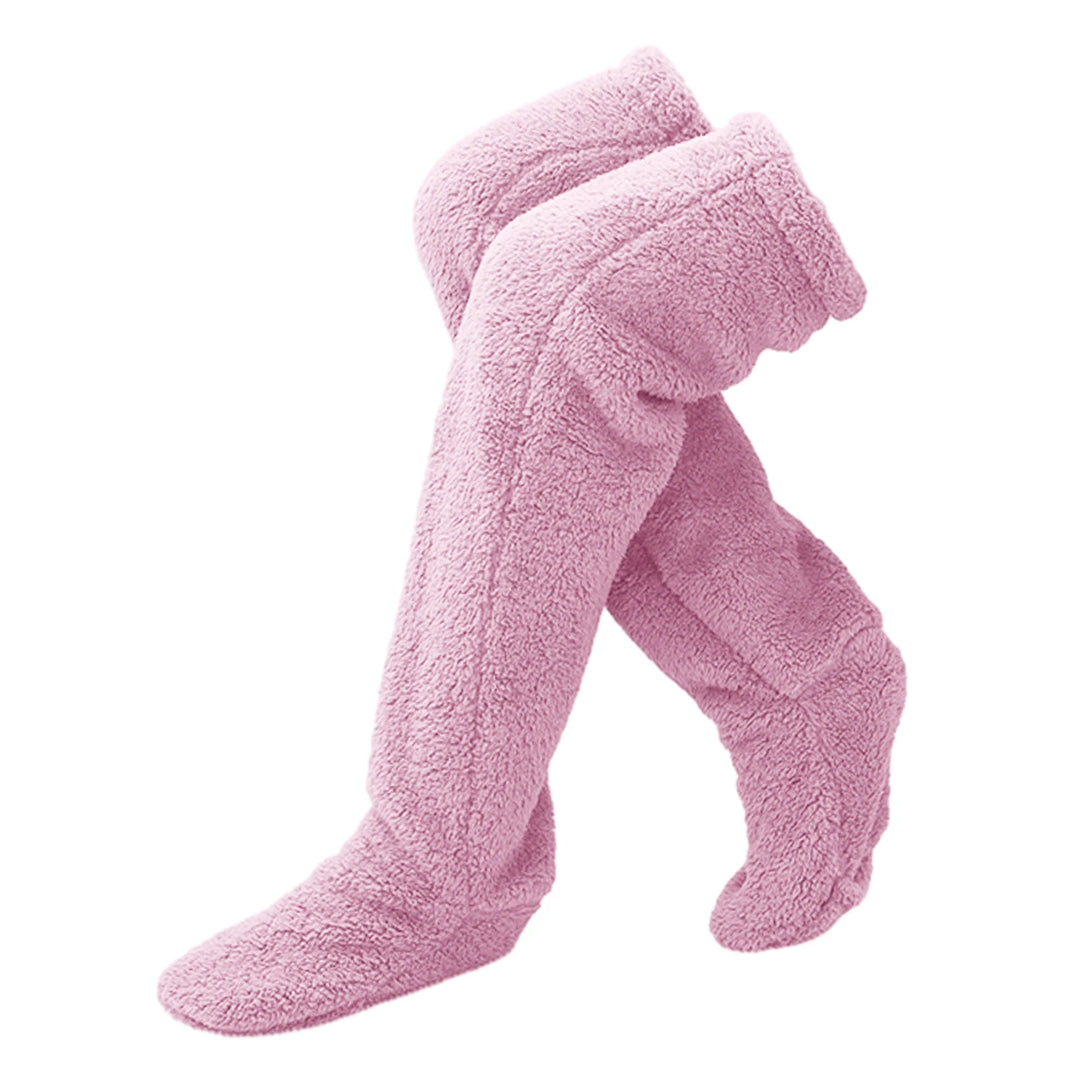 Cozy Thigh High Fuzzy Socks - Plush Leg Warmers for Women and Kids, Perfect for Winter Comfort and Cosplay!