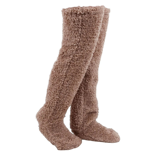 Cozy Thigh High Fuzzy Socks - Plush Leg Warmers for Women and Kids, Perfect for Winter Comfort and Cosplay!