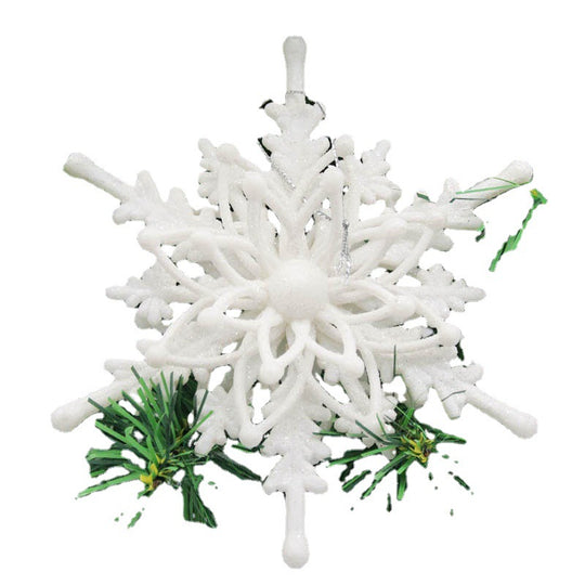 Christmas Snowflake Ornaments 3D Ice White Snowflakes Christmas DIY Crafts Hanging Pendants Xmas Tree Decorations New Year Christmas Tree Pendant